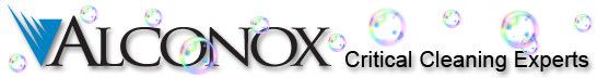 alconox logo with bubbles